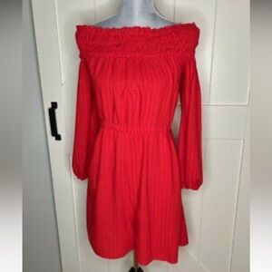 Anthropologie red romper